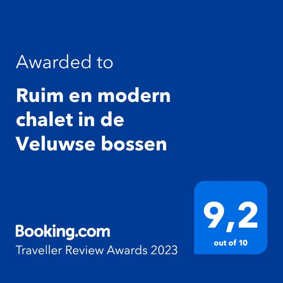 Ruim En Modern Chalet In De Veluwse Bossen Putten Esterno foto